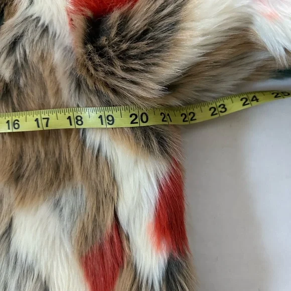 Hot & Delicious Colorful Faux Fur Jacket large - Picture 14 of 16